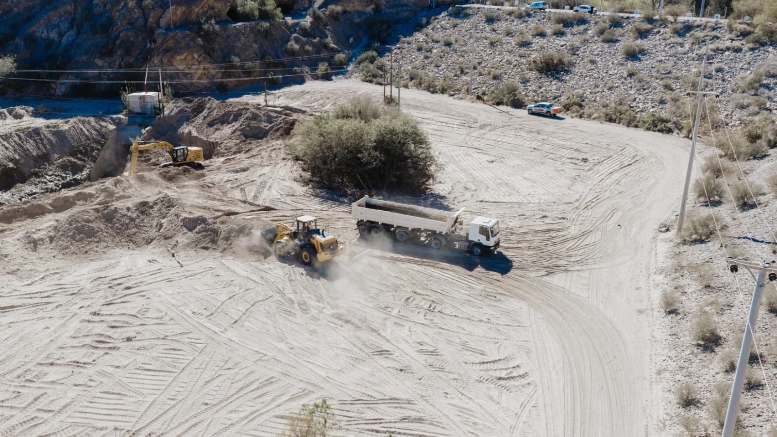 El Gobierno avanza con obras de encauzamiento y protección en el Dique Soldano ante las crecientes