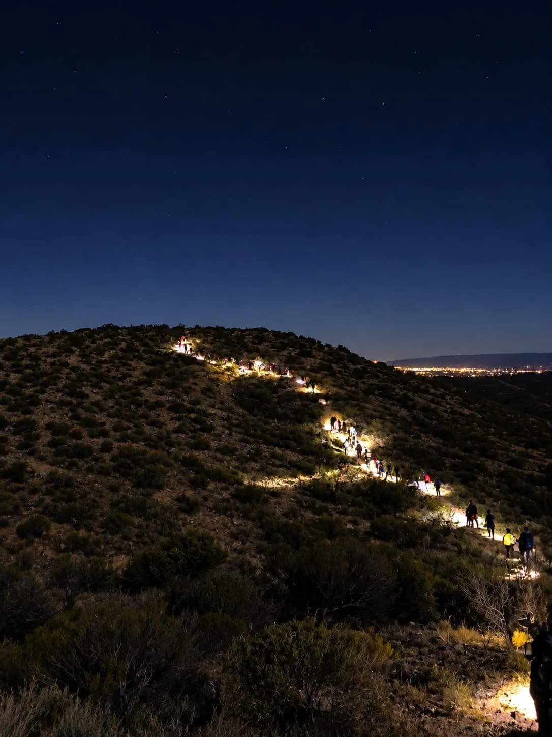 Senderisimo y luna llena en el Complejo Ceferino Namuncurá