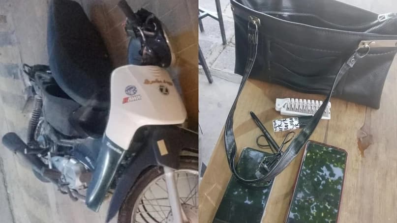 Intentó robar una cartera en Rawson, escapó en moto y fue detenido