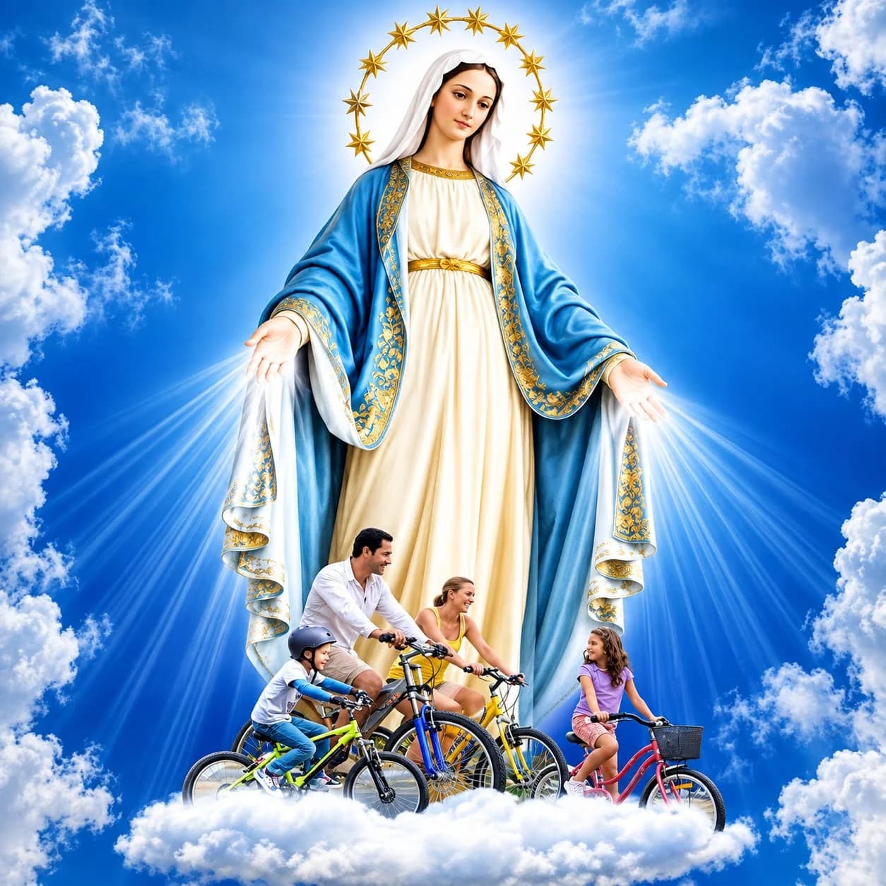 Este domingo todos a la gran bicicleteada con Nuestra Sra. del Rosario en 9 de Julio