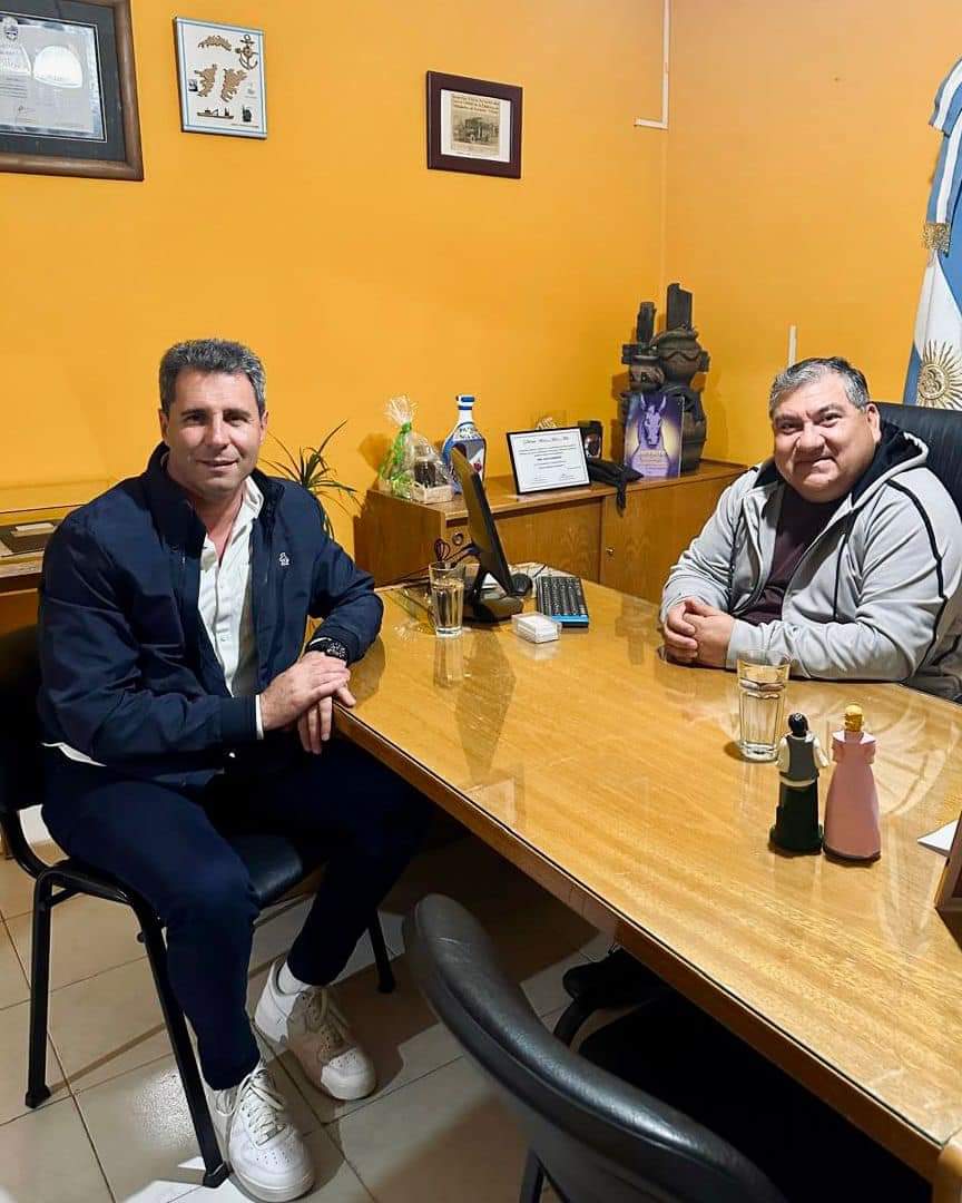 El senador Sergio Uñac mantuvo un encuentro con el Intendente David Dominguez