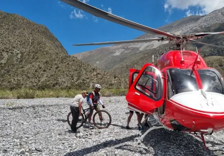 Rescataron a los ciclistas que se perdieron en Barreal