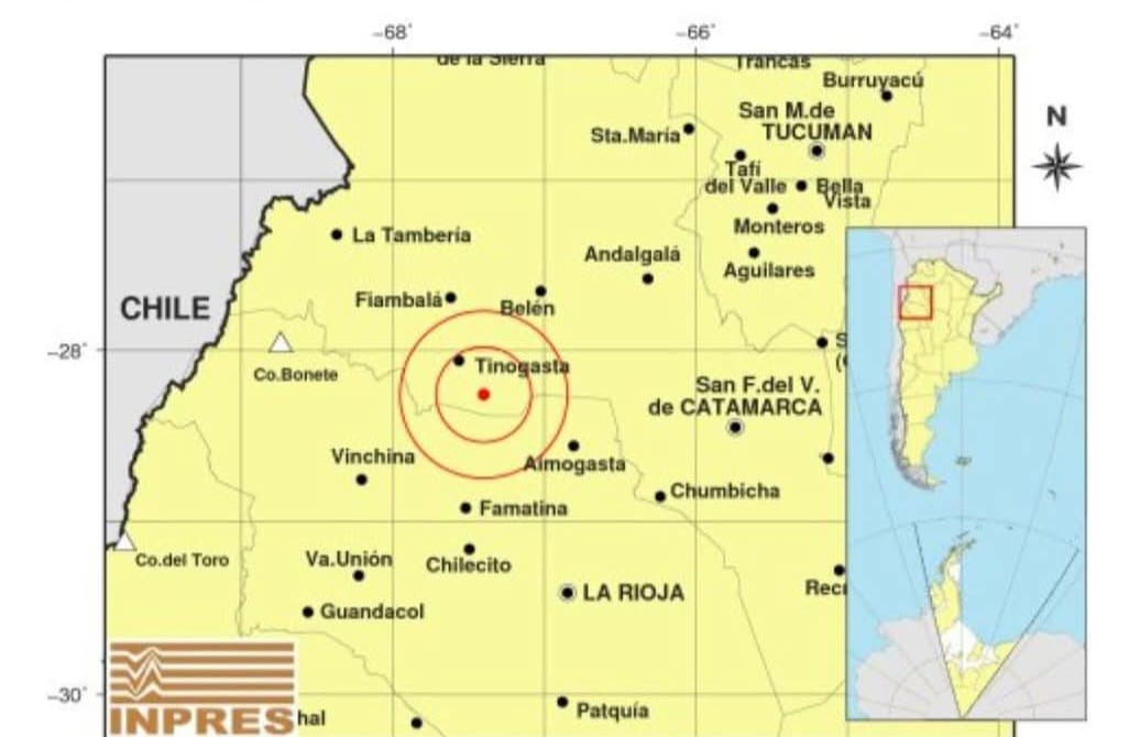 Un fuerte sismo en Catamarca se percibió también en San Juan